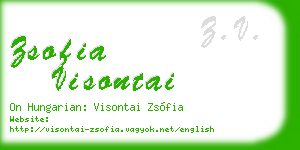 zsofia visontai business card